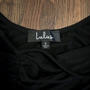Lulus short sleeves black camisole. Size S